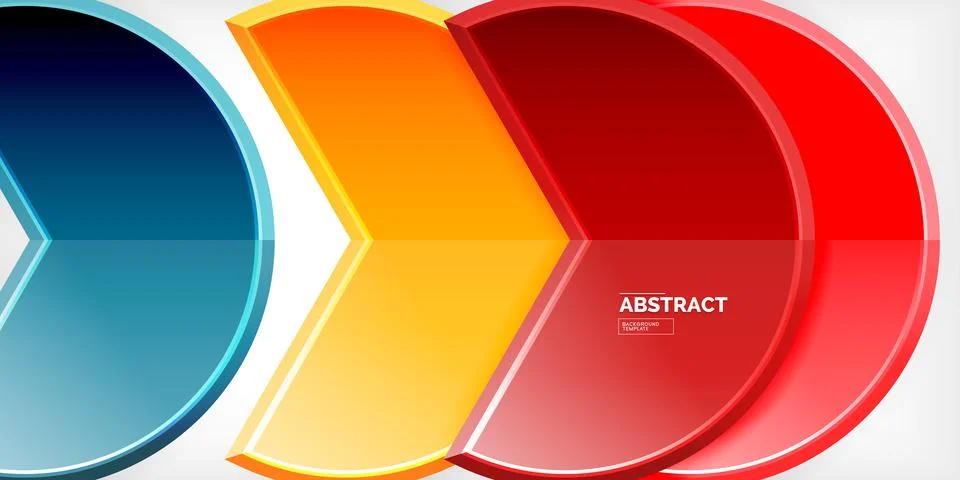 Trendy round shapes with triangular angle design element. Vector Illustration Illustrazione stock