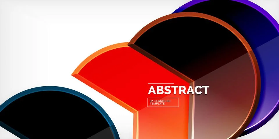Trendy round shapes with triangular angle design element. Vector Illustration イラスト素材