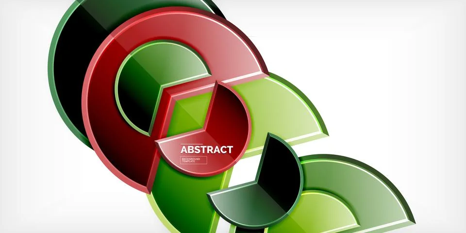 Trendy round shapes with triangular angle design element. Vector Illustration Ilustração Stock