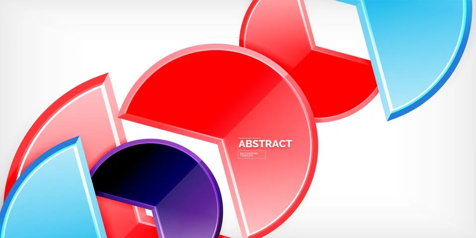 Trendy round shapes with triangular angle design element. Vector Illustration 스톡 일러스트