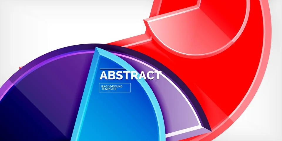 Trendy round shapes with triangular angle design element. Vector Illustration Illustrazione stock