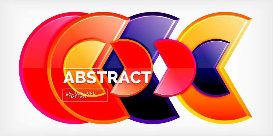 Trendy round shapes with triangular angle design element. Vector Illustration 库存插图