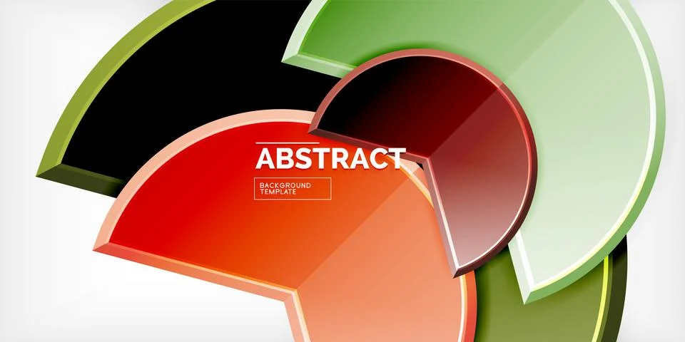 Trendy round shapes with triangular angle design element. Vector Illustration Ilustração Stock