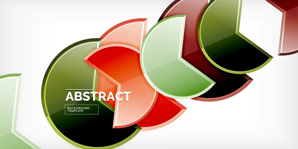 Trendy round shapes with triangular angle design element. Vector Illustration Illustrazione stock