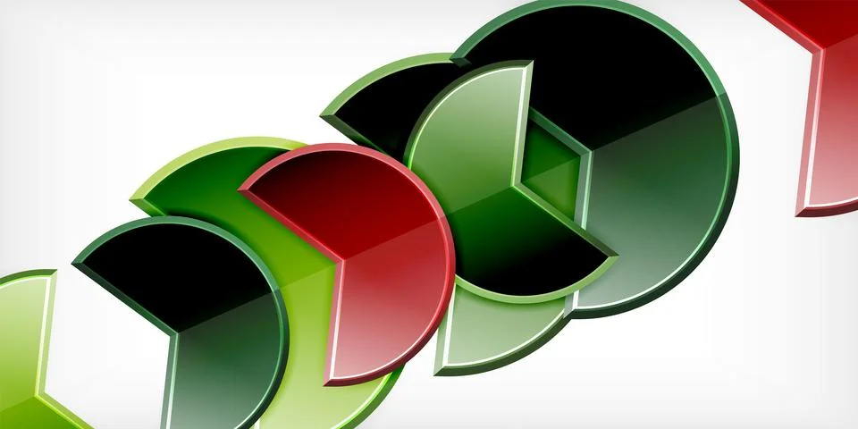 Trendy round shapes with triangular angle design element. Vector Illustration Ilustração Stock