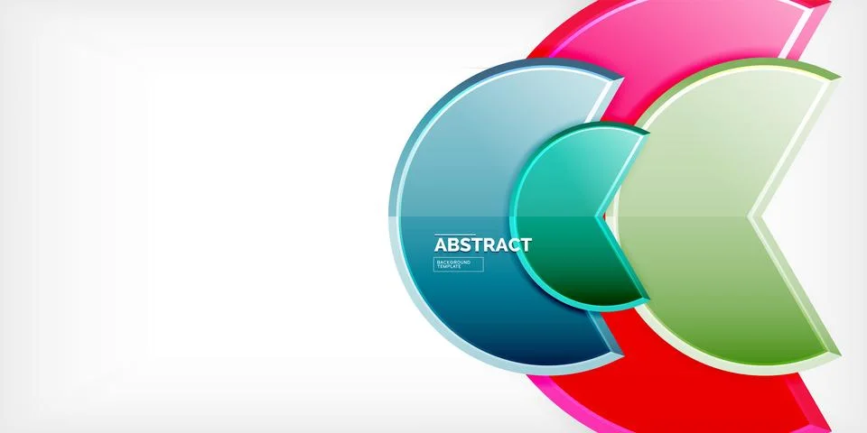 Trendy round shapes with triangular angle design element. Vector Illustration Illustrazione stock