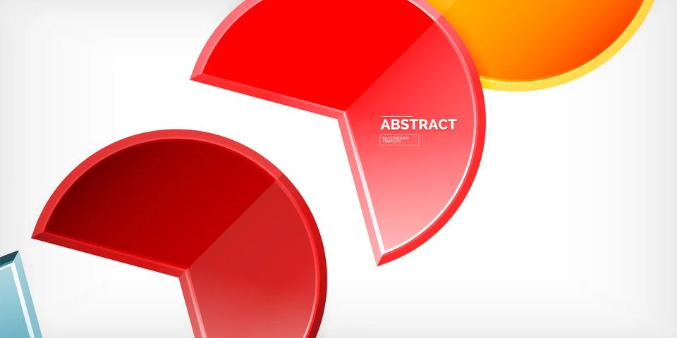 Trendy round shapes with triangular angle design element. Vector Illustration 库存插图