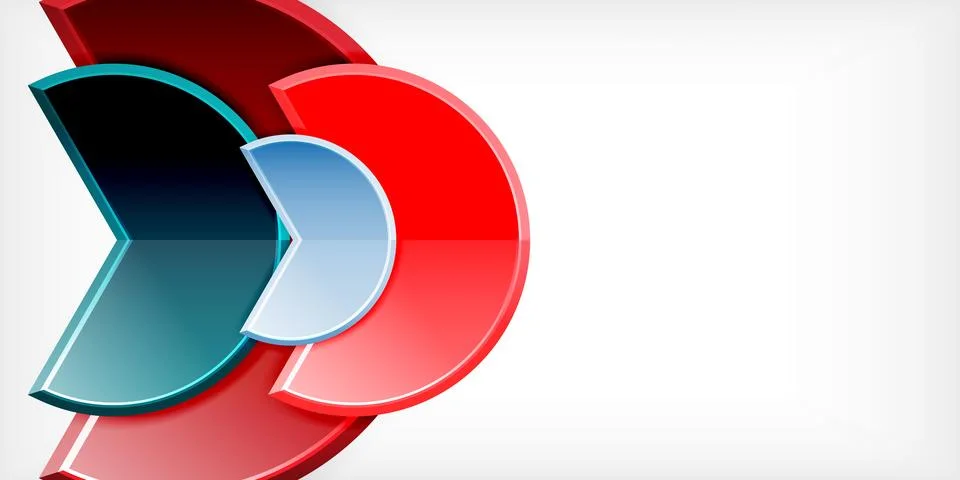 Trendy round shapes with triangular angle design element. Vector Illustration Illustrazione stock