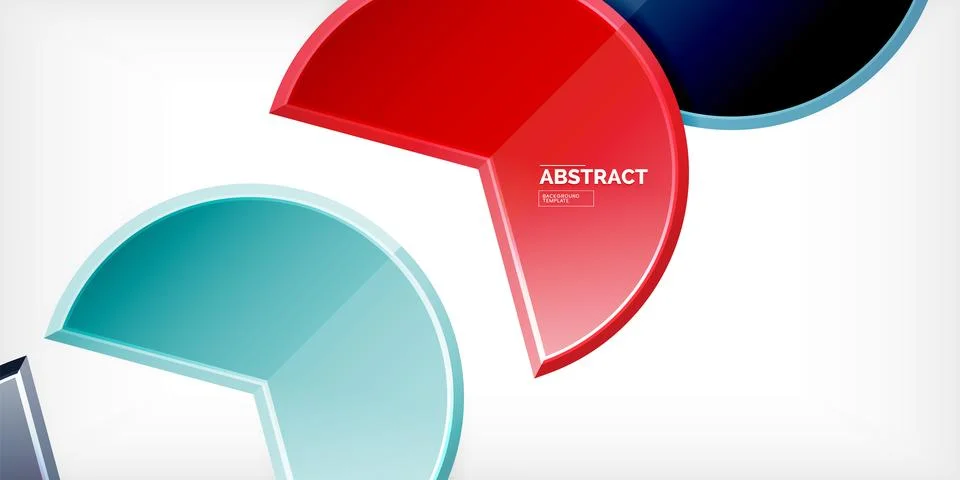 Trendy round shapes with triangular angle design element. Vector Illustration Stock Illustration