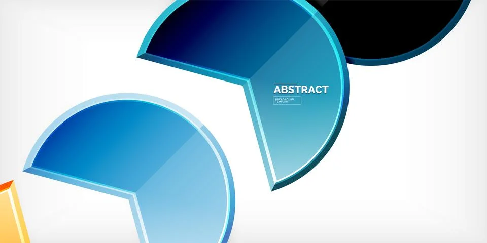 Trendy round shapes with triangular angle design element. Vector Illustration 스톡 일러스트