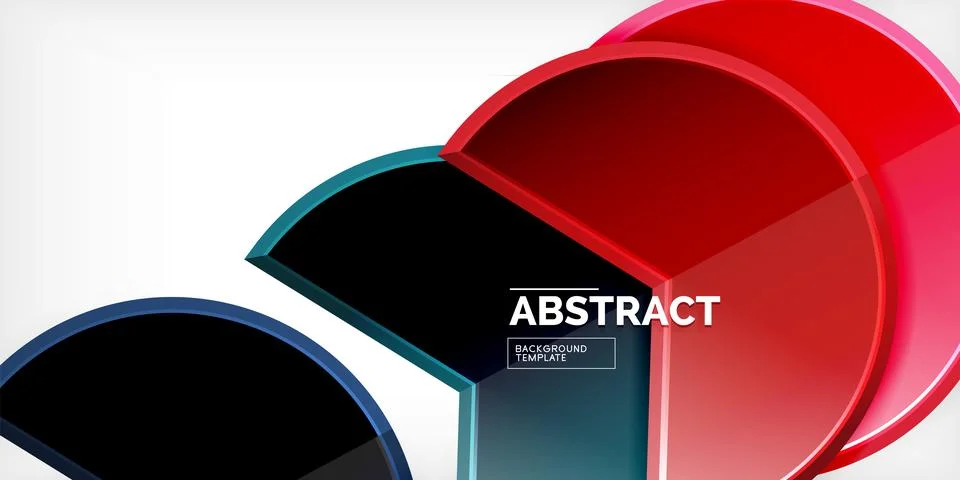 Trendy round shapes with triangular angle design element. Vector Illustration 스톡 일러스트