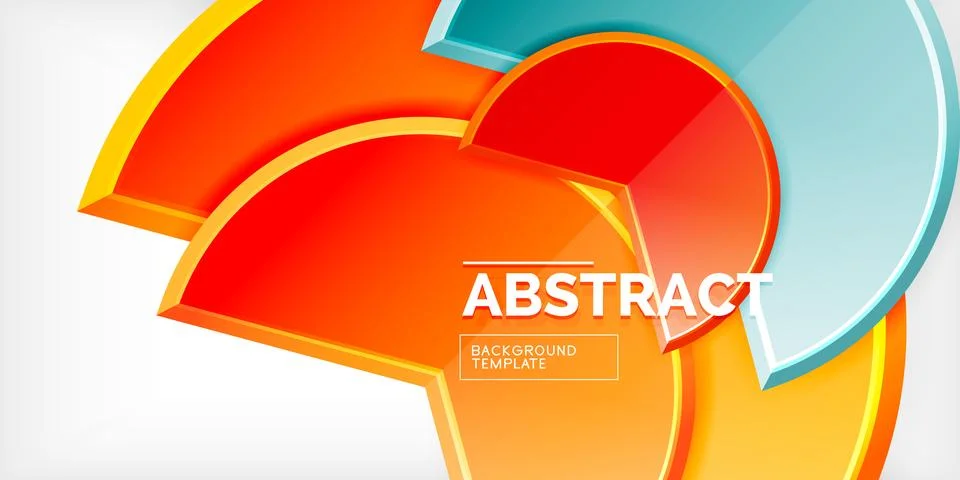 Trendy round shapes with triangular angle design element. Vector Illustration Stock Illustration