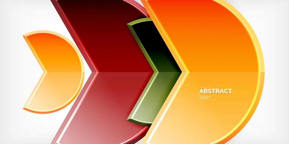 Trendy round shapes with triangular angle design element. Vector Illustration Ilustração Stock