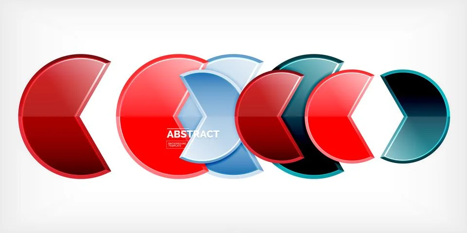 Trendy round shapes with triangular angle design element. Vector Illustration Stock Illustration