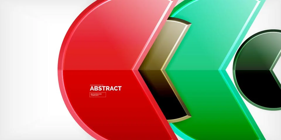 Trendy round shapes with triangular angle design element. Vector Illustration Stock Illustration