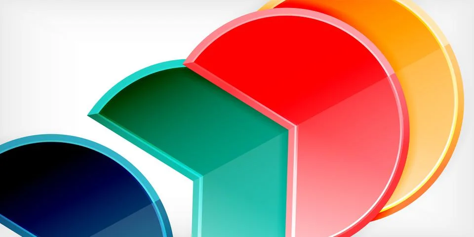Trendy round shapes with triangular angle design element. Vector Illustration Illustrazione stock