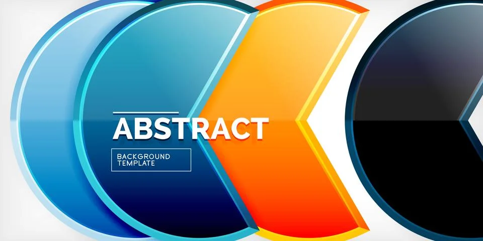 Trendy round shapes with triangular angle design element. Vector Illustration Ilustração Stock