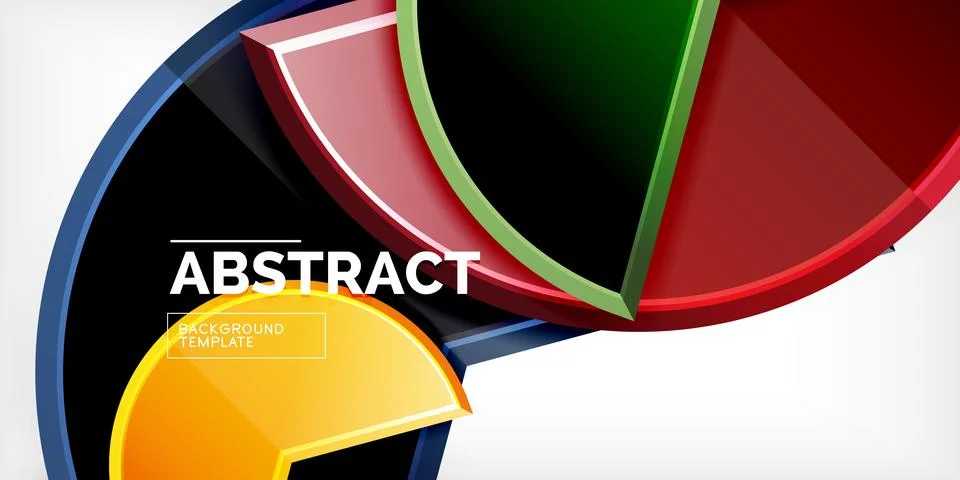 Trendy round shapes with triangular angle design element. Vector Illustration Ilustración de archivo