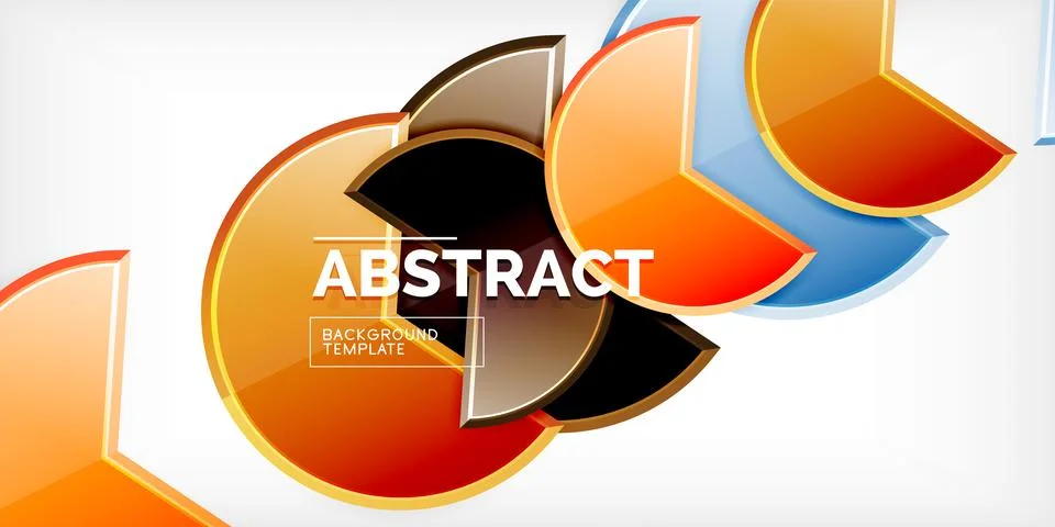 Trendy round shapes with triangular angle design element. Vector Illustration Stockillustratie