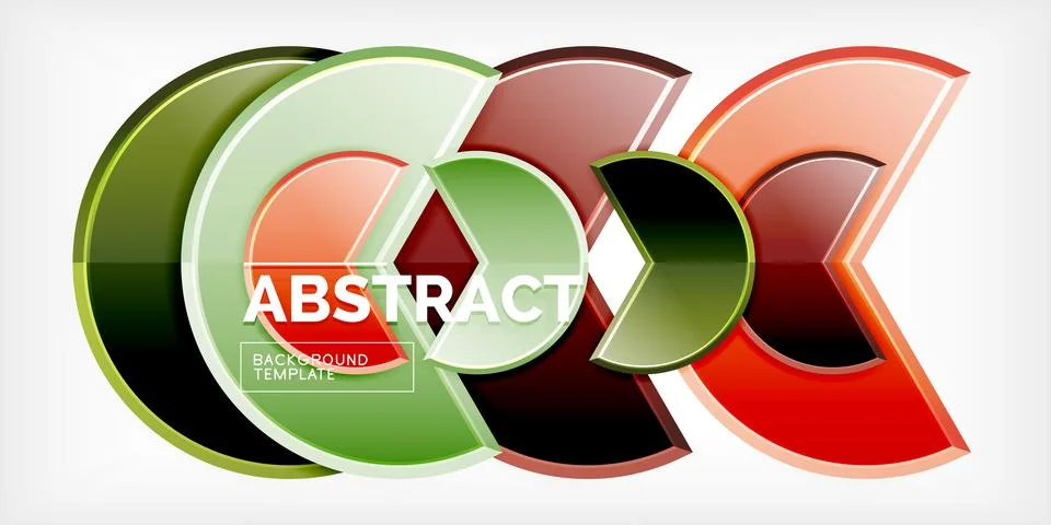 Trendy round shapes with triangular angle design element. Vector Illustration イラスト素材