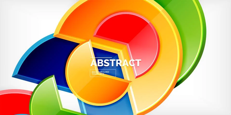 Trendy round shapes with triangular angle design element. Vector Illustration Stockillustratie