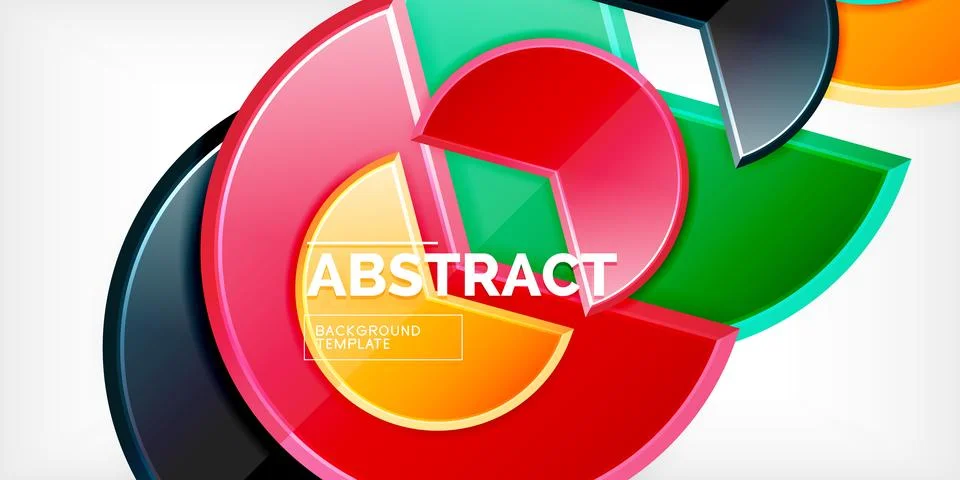 Trendy round shapes with triangular angle design element. Vector Illustration Ilustração Stock