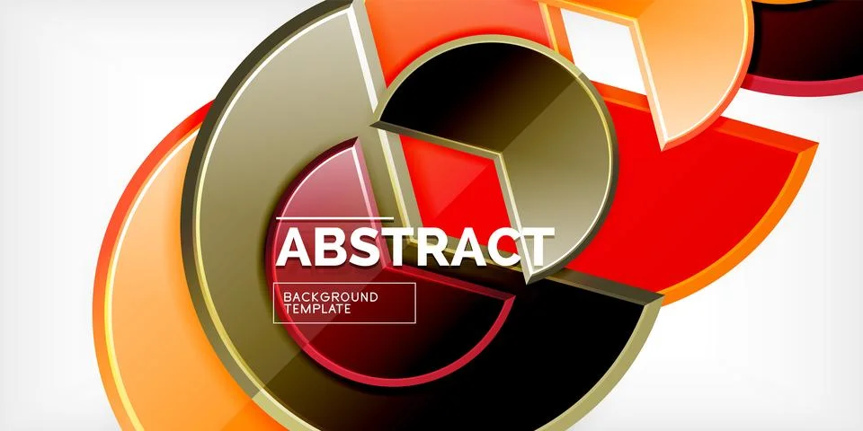 Trendy round shapes with triangular angle design element. Vector Illustration 스톡 일러스트