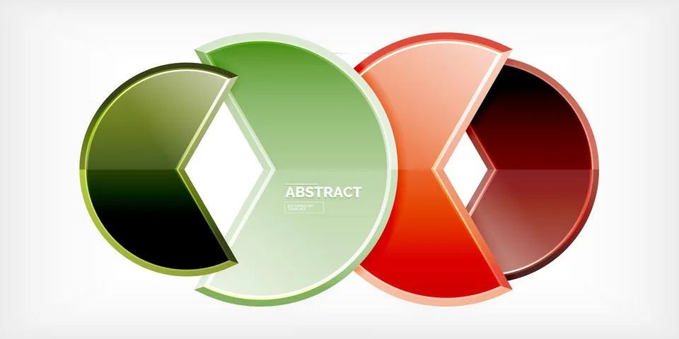 Trendy round shapes with triangular angle design element. Vector Illustration Illustrazione stock