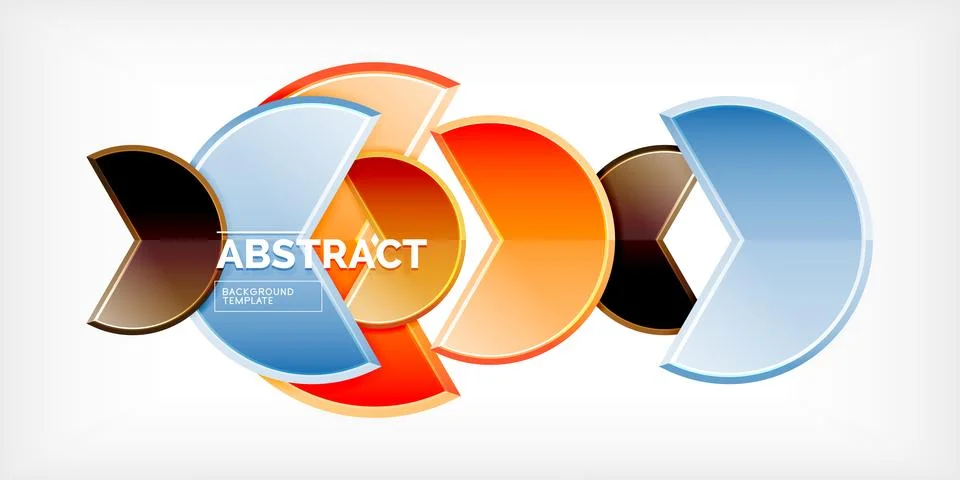 Trendy round shapes with triangular angle design element. Vector Illustration Ilustração Stock