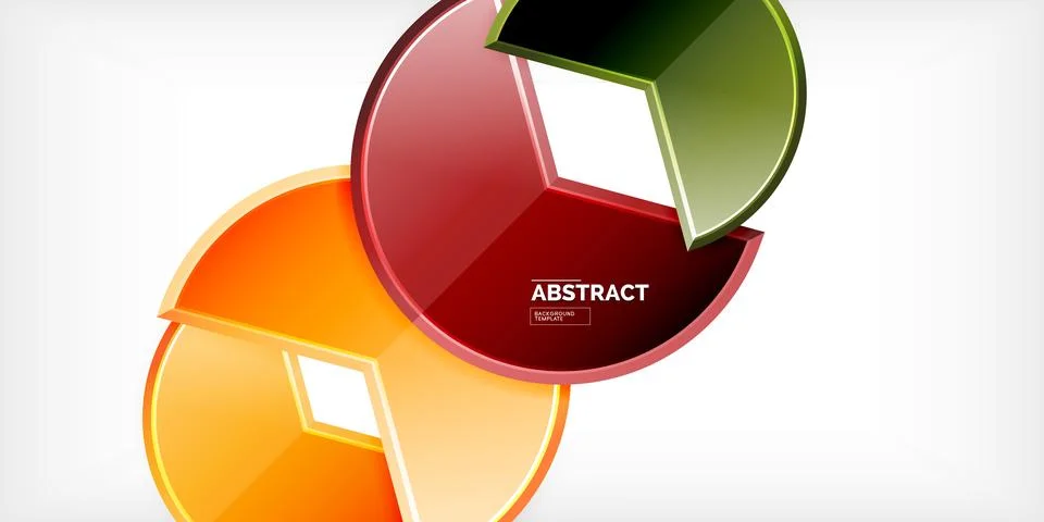 Trendy round shapes with triangular angle design element. Vector Illustration Ilustração Stock