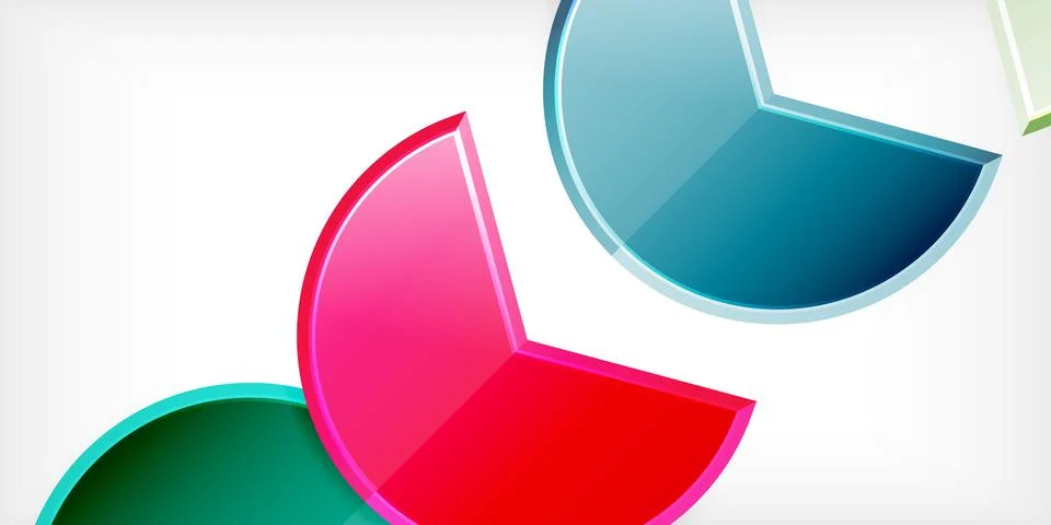 Trendy round shapes with triangular angle design element. Vector Illustration Ilustração Stock