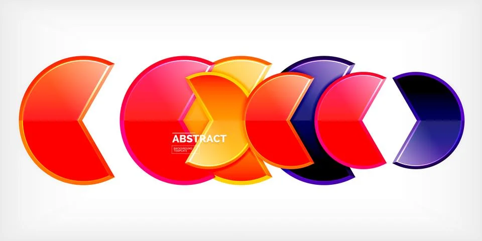 Trendy round shapes with triangular angle design element. Vector Illustration Stock Illustration