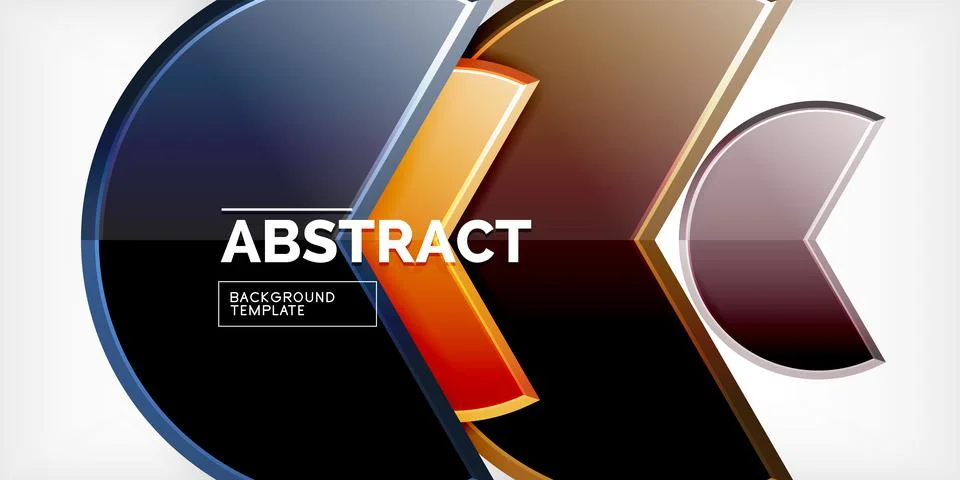 Trendy round shapes with triangular angle design element. Vector Illustration Stockillustratie