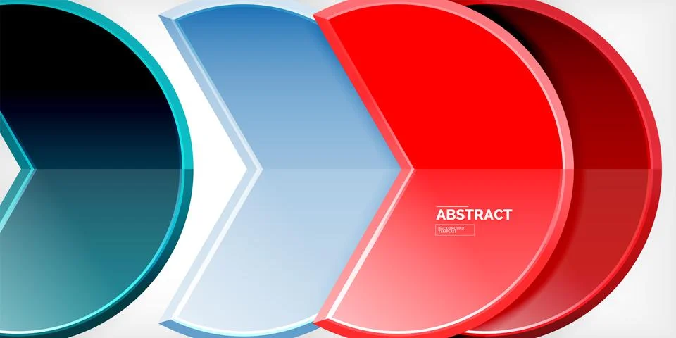 Trendy round shapes with triangular angle design element. Vector Illustration Ilustração Stock