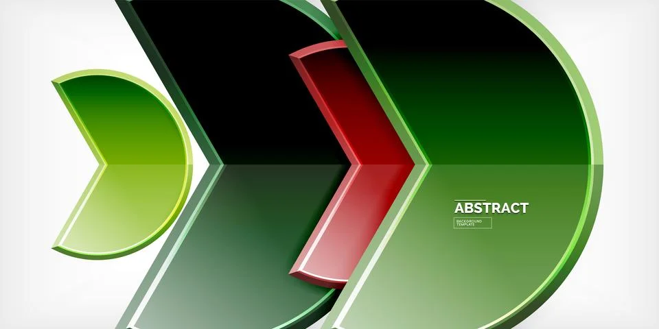 Trendy round shapes with triangular angle design element. Vector Illustration Ilustração Stock