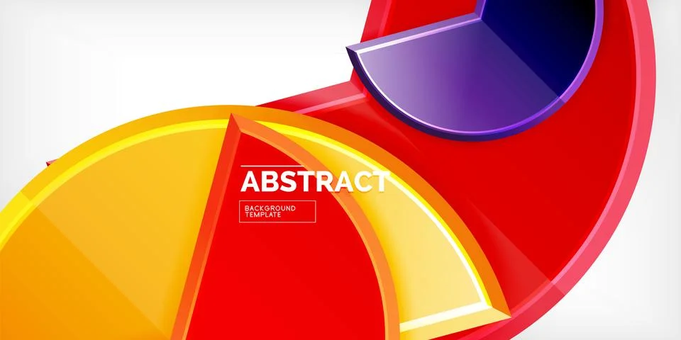 Trendy round shapes with triangular angle design element. Vector Illustration Illustrazione stock