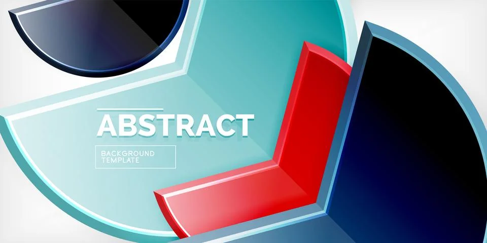 Trendy round shapes with triangular angle design element. Vector Illustration Illustrazione stock