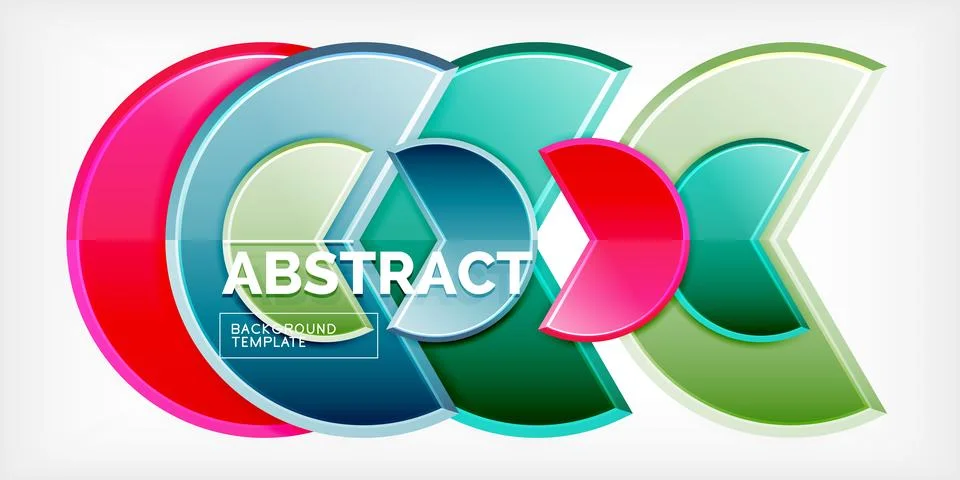 Trendy round shapes with triangular angle design element. Vector Illustration Ilustración de archivo