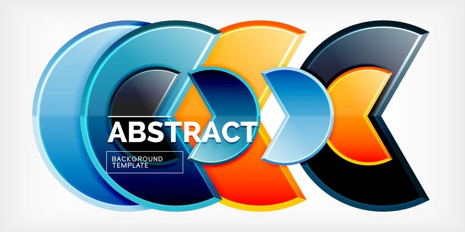 Trendy round shapes with triangular angle design element. Vector Illustration 스톡 일러스트