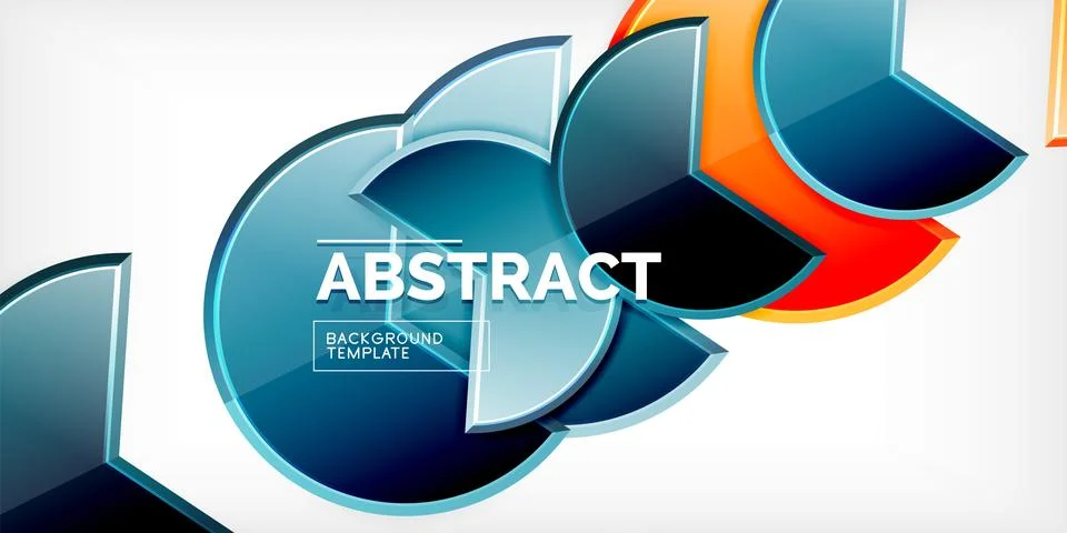 Trendy round shapes with triangular angle design element. Vector Illustration Ilustração Stock
