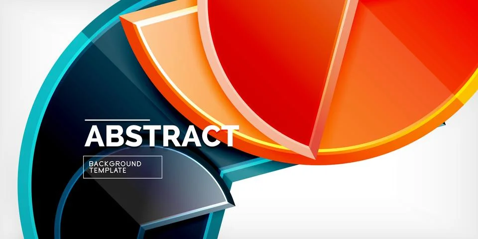 Trendy round shapes with triangular angle design element. Vector Illustration Illustrazione stock