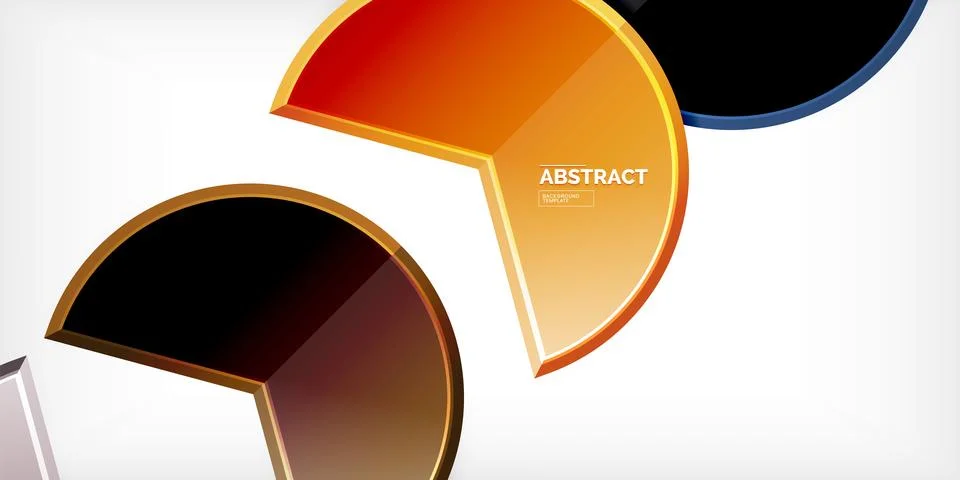 Trendy round shapes with triangular angle design element. Vector Illustration 스톡 일러스트