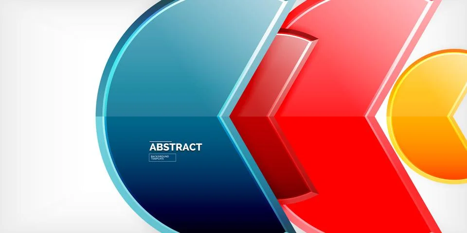 Trendy round shapes with triangular angle design element. Vector Illustration イラスト素材
