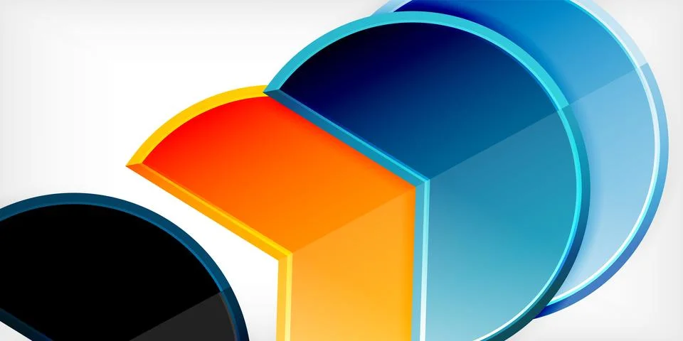 Trendy round shapes with triangular angle design element. Vector Illustration Ilustração Stock