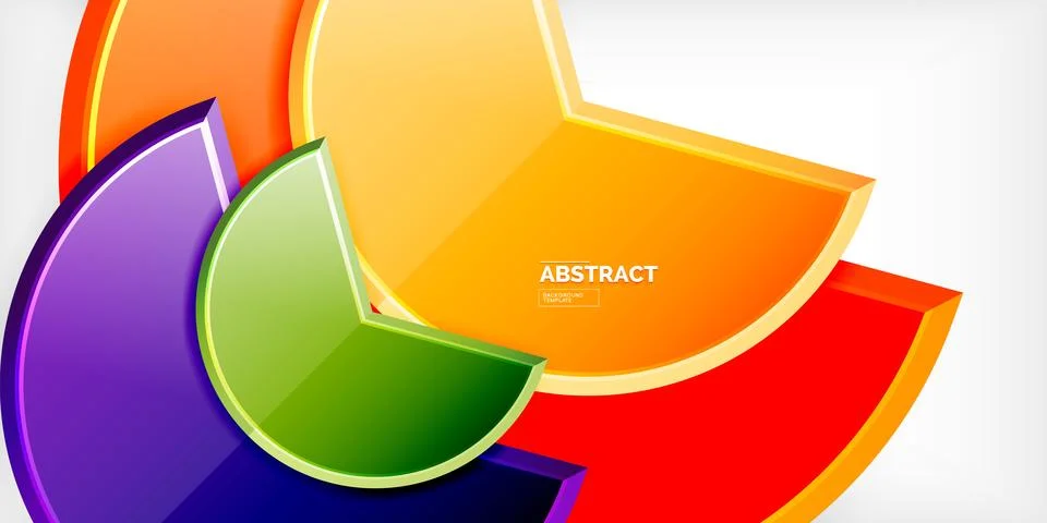 Trendy round shapes with triangular angle design element. Vector Illustration Illustrazione stock