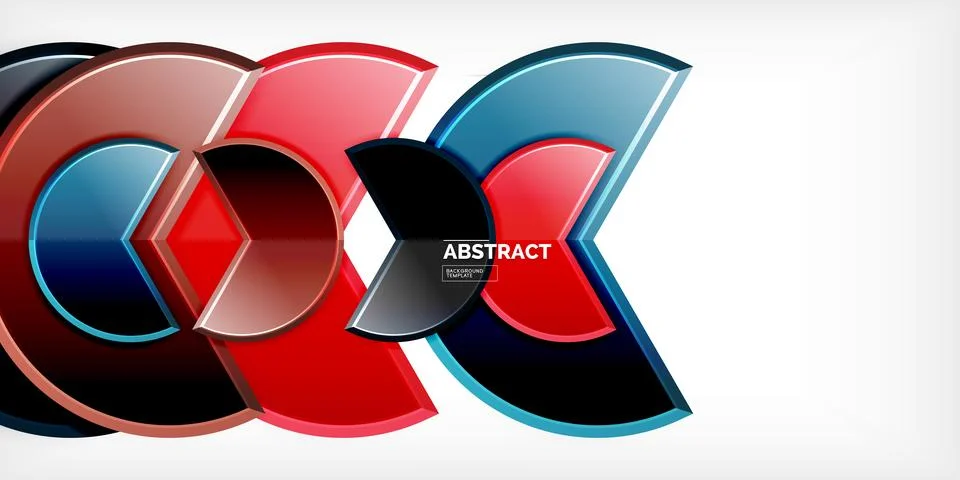 Trendy round shapes with triangular angle design element. Vector Illustration 스톡 일러스트