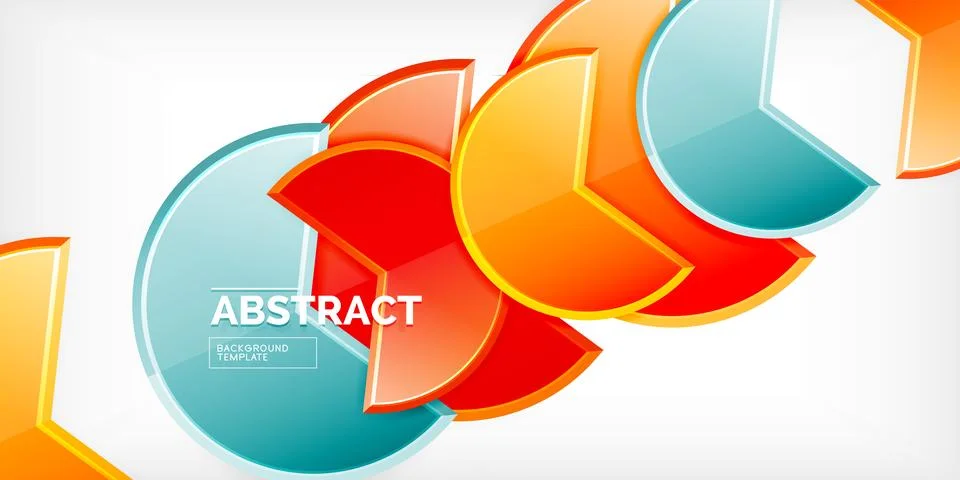 Trendy round shapes with triangular angle design element. Vector Illustration Illustrazione stock
