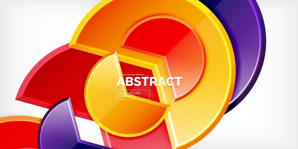 Trendy round shapes with triangular angle design element. Vector Illustration Ilustração Stock