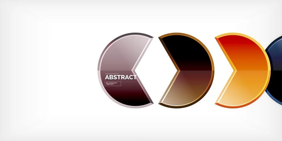 Trendy round shapes with triangular angle design element. Vector Illustration 스톡 일러스트