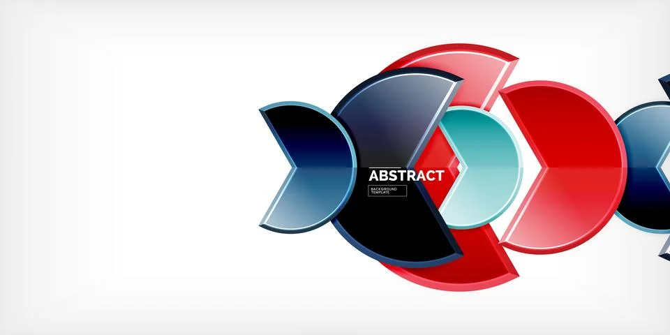 Trendy round shapes with triangular angle design element. Vector Illustration Illustrazione stock